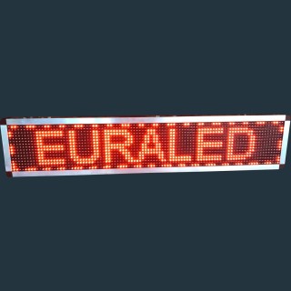 Panneau led rouge  - Enseigne led rouge - Bandeau led rouge - 96x16