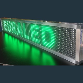 Panneau led vert  - Enseigne led verte - Bandeau led vert - 96x16