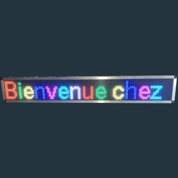 Panneau led RGB 128x16 - Enseigne led RGB 128x16 - Bandeau led RGB 128x16