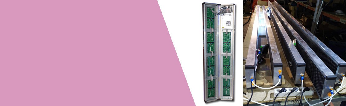 Panneaux led double face - panneaux led connectés - panneau lumineux réseau